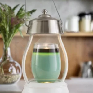 White Nickel Hurricane Lantern