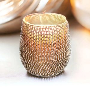 Gold Bling Candle - Velvet Rose