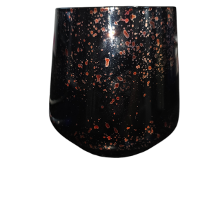 Vogue Sparkle –  Black with Red Speckles