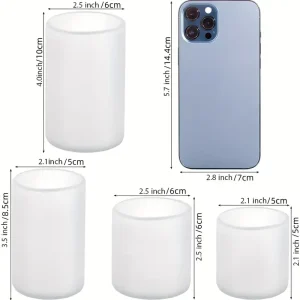 Cylinder Candle Molds for Candle Making 4 Piece