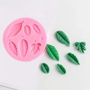 1pc 6-grid Silicone Small Leaves