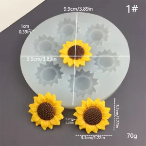Silicone Sunflower Mold
